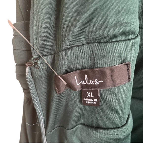 New! Lulus Heavenly Hues Forest Green Maxi Dress - Picture 12 of 12